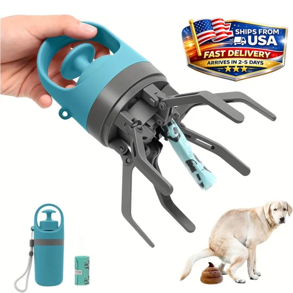 Dog Pooper Scooper with Waste Bag Holder