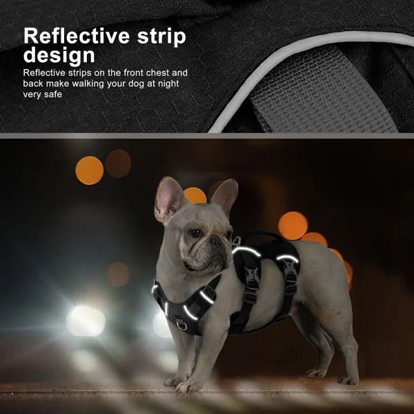 Escape Proof Reflective Dog Harnesses With Handle