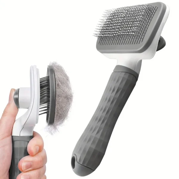 Self Cleaning Dual-Use Dog Cat Grooming Brush