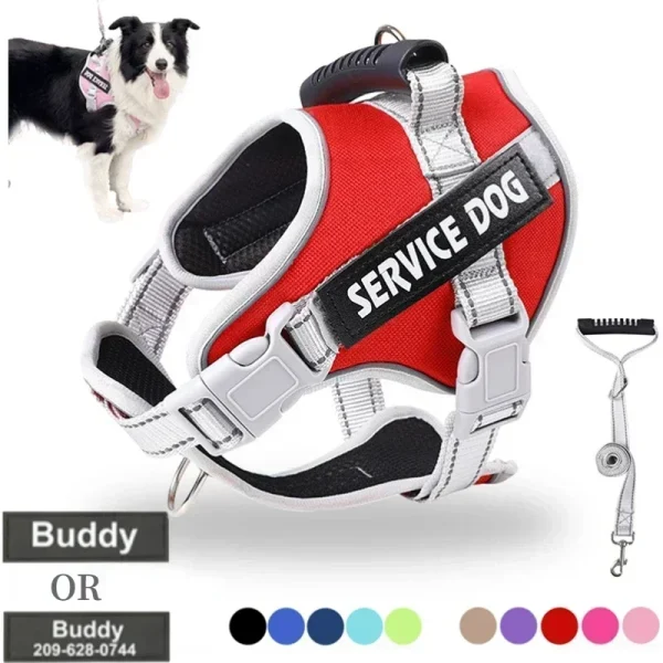 Service Dog Harness with Custom ID Tag
